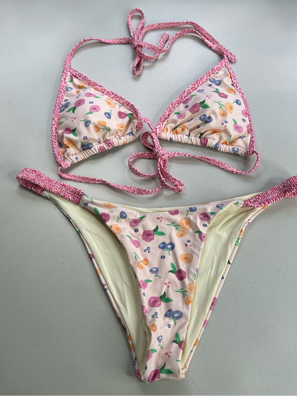 Blackbough Bikini Set 2XL Multicolor Floral Tropical Halter